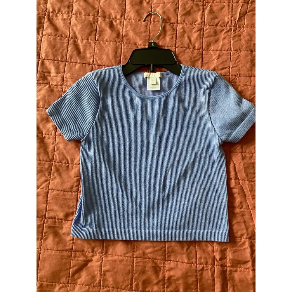 GB Girls Ribbed‎ Crop Top Purple Size Medium